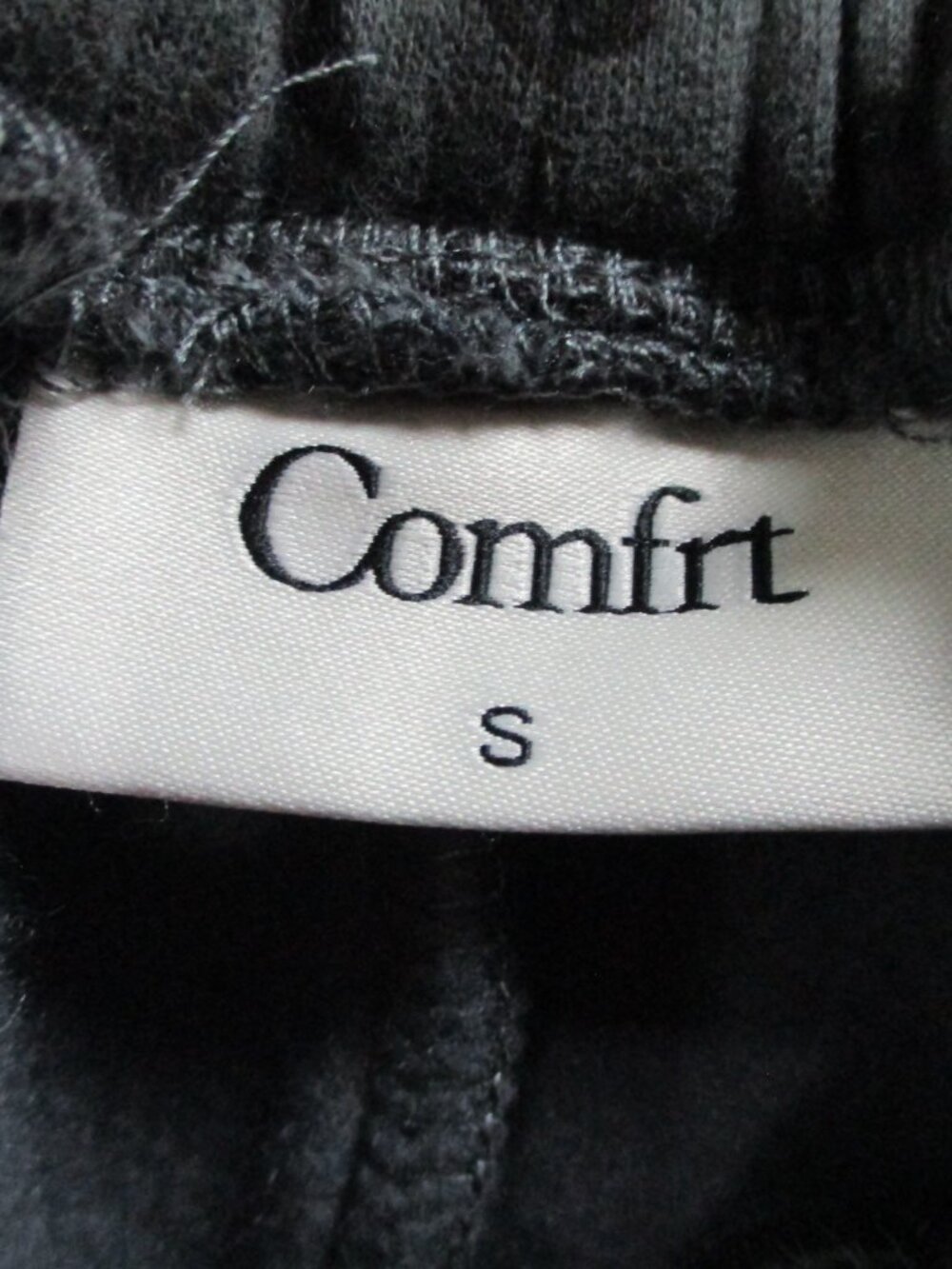 Comfrt Sweatpants Womens Small Panther Print Gray Black Minimalist Straight Leg - Picture 6 of 13